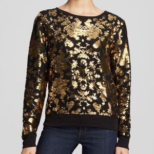 WILDFOX Gold Foil Sweater
